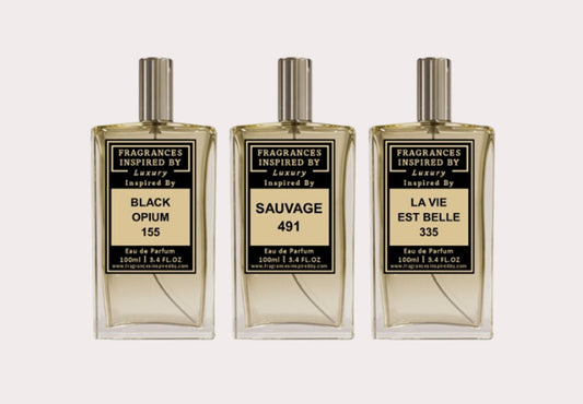 3 x 100ml Fragrance Set Bundle I Fragrances Inspired By Ltd